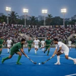 Pakistan hockey team in action on blue turf as they withdraw from Asian Champions Trophy in India October 2026